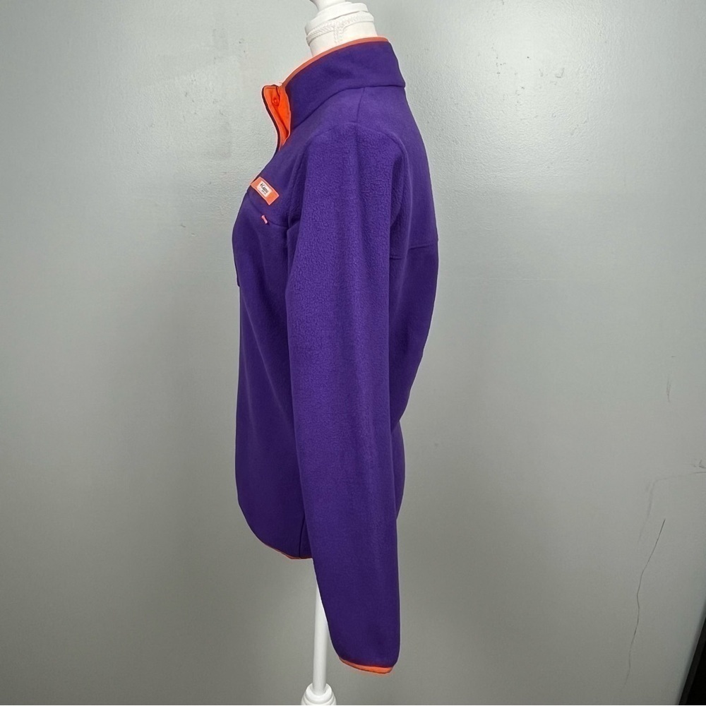 Columbia PFG Clemson Tigers fleece 1/2 snap pullover, size XS. - Picture 2 of 13